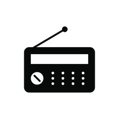 Radio icon vector graphic