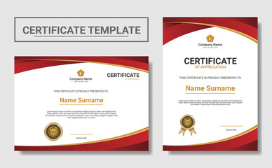 modern certificate of appreciation template. Clean modern certificate.