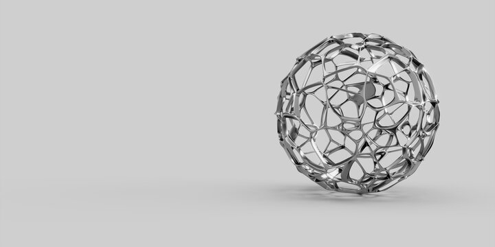 Abstract three-dimensional background. Futuristic concept. 3d render