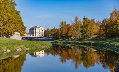 Obraz premium Ostravice River in the Fall