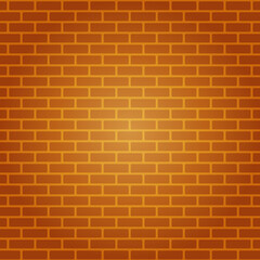 Amber, оrange brick wall