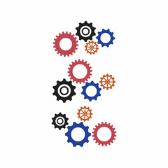 Gear Logo Template vector icon illustration design