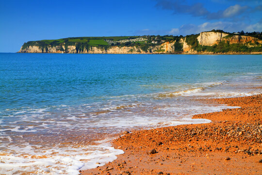 Seaton Beach And Jurassic Coast Devon England UK