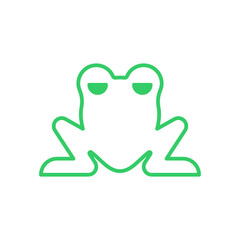 Frog symbol. Toad icon sign. vector illustration