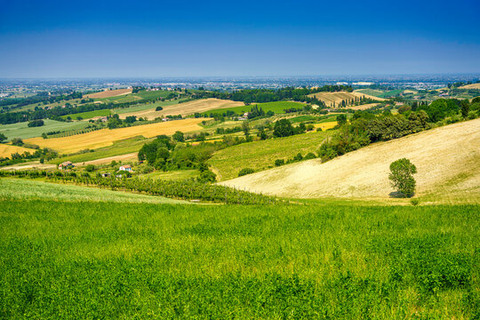 Panoramic view from Bertinoro, Emilia-Romagna, Italy