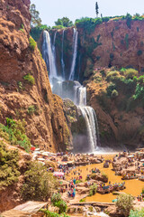 The Ouzoud Waterfalls, the highest waterfall in North Africa, Morocco