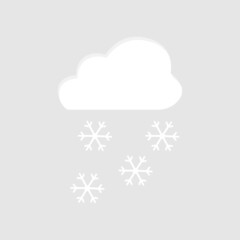 weather conditions, snow, vector illustration