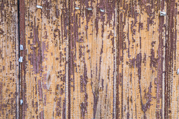 Wooden Background texture. Brown abstract background. Close up plank wood
