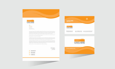 vector letterhead and business card