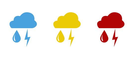 set of yellow and red hats