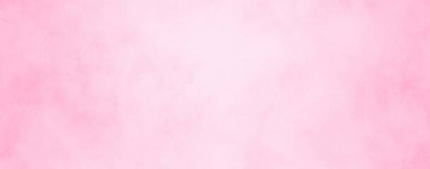 Cute happy Pink watercolor abstract background painting with  fringes and blot paint patches and drops, painted paper texture design