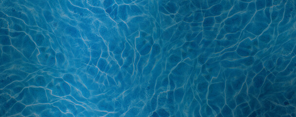 Blue Water waves. Blurred texture background