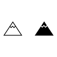 mountain icon illustration isolated vector sign symbol