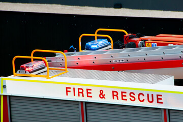 Emergency Beacons on Fire Truck