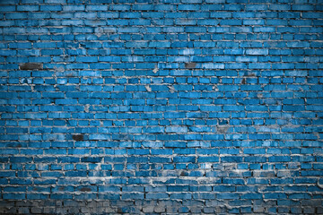 Fototapeta premium old blue brick wall