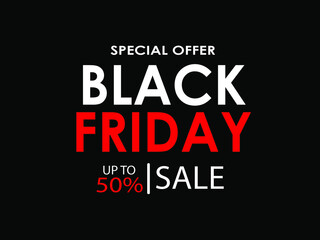 Black friday sale banner design vector illustration