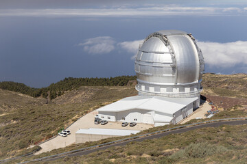 Gran Telescopio Canarias, Roque de los Muchachos Observatory (ORM) on La Palma, Canary Islands, Spain.