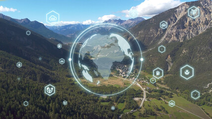 Environmental technology and innovation Sustainable development green technologies futuristic...