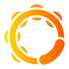 tambourine gradient icon