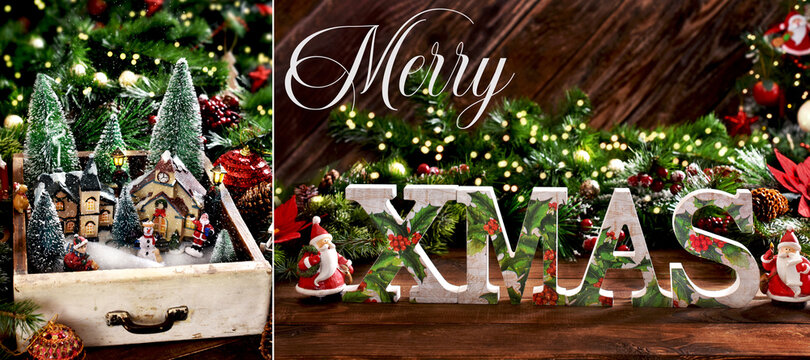 merry Christmas collage