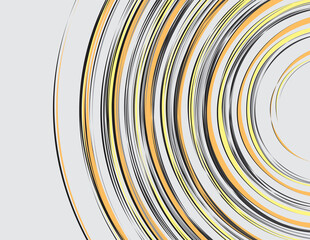 Simple background with yellow circle lines pattern