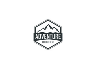 Mountain and summit, for Hipster Adventure Traveling logo design inspiration