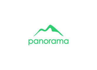 The panorama and the hills view logo design inspiration. 