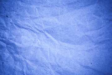 Obraz premium Recycling blue paper crumpled background.