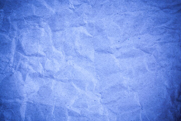 Obraz premium Recycling blue paper crumpled background.