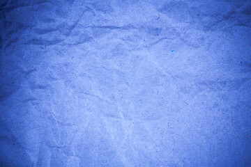 Recycling blue paper crumpled background.