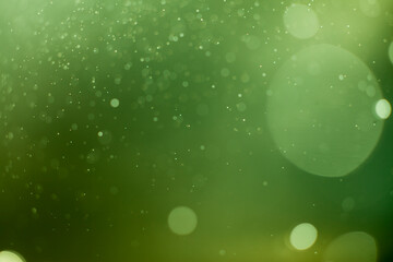 Green lights bokeh background.