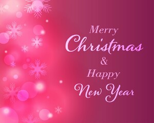 pink sky galaxy star light Christmas card and banner