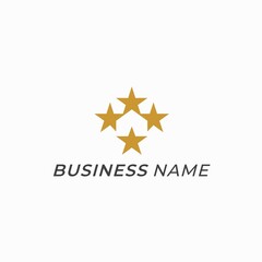 design logo creative home and stars