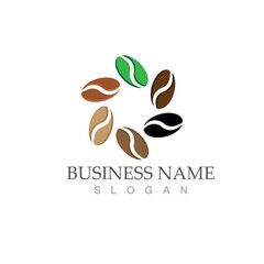 Fototapeta premium coffee bean icon vector