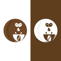 coffee bean icon vector