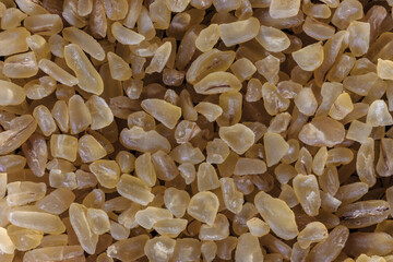 Close-up of durum wheat bulgur, healthy eating concept and traditional european and asian food