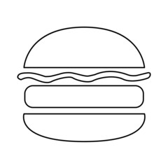 fast food icons, vector illustration