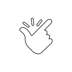 hand icon, idea, vector illustration