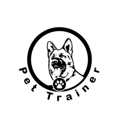 Obraz premium Illustration Vector Graphic of Dog Trainer logo design