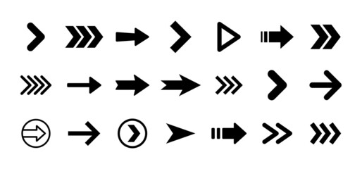 Arrow icons. Set of arrows. Vector collection.