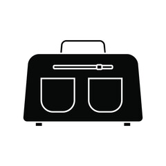 Travel icon vector. luggage illustration sign. bag symbol. suitcase logo. backpack mark.