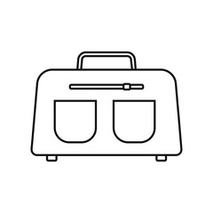 Travel icon vector. luggage illustration sign. bag symbol. suitcase logo. backpack mark.