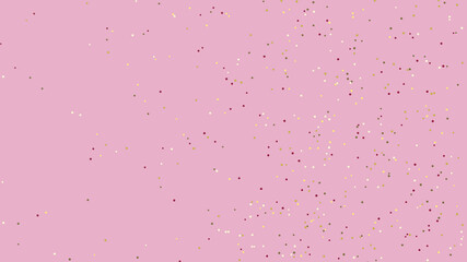 confetti on pink background