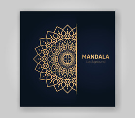 Creative Luxury Golden Mandala Art Template