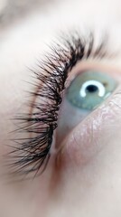 close up of eye