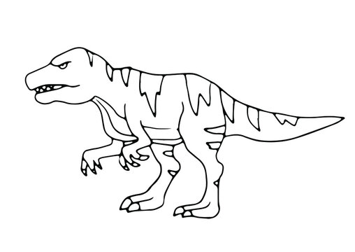 How to Draw Dinosaur Step by Step: Tyrannosaurus Rex 