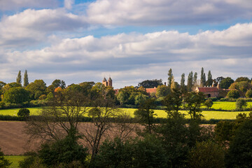 Fototapeta premium October autumn view of Sissinghurst Castle in the county of Kent south east England UK 