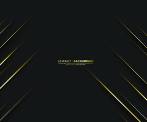 Premium background. Abstract luxury pattern. Gold glitter stripes background. Abstract gold line texture. Black pattern vector illustration.