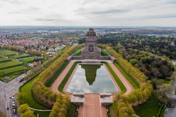 Leipzig Völkerschlachtdenkmal Luftbild