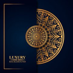Luxury mandala background with golden arabesque pattern arabic islamic east style .decorative mandala for print, book cover, banner design, business card greeting card, and poster design